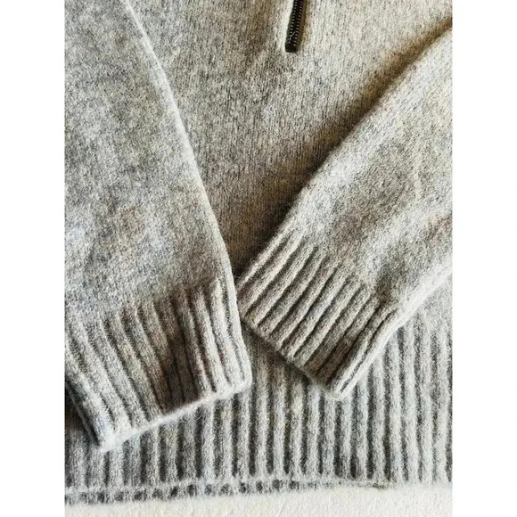 Madewell Women's York Half-Zip Pullover Sweater size S Neutral - Picture 8 of 10